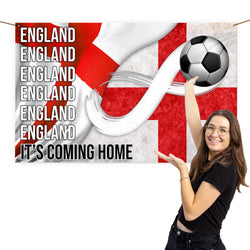 England Flag - World Cup - Personalised 5ft x 3ft Fabric Banner