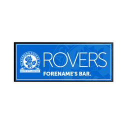 Blackburn Rovers Mono Crest Personalised Regular Bar Runner
