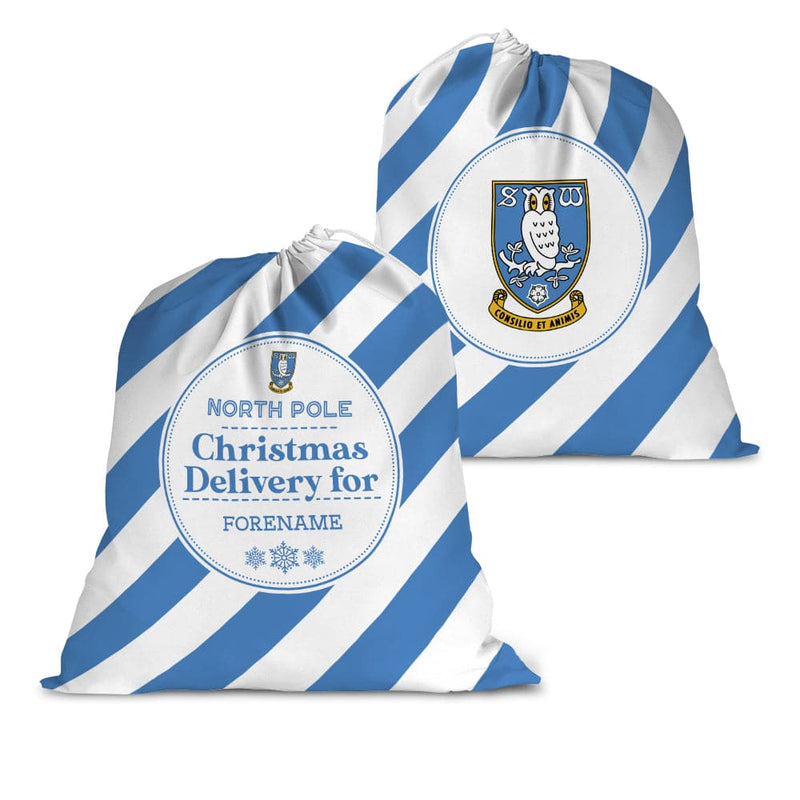 Sheffield Wednesday FC Christmas Delivery Personalised Santa Sack
