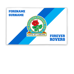Blackburn Rovers Forever Personalised 5ft x 3ft Banner