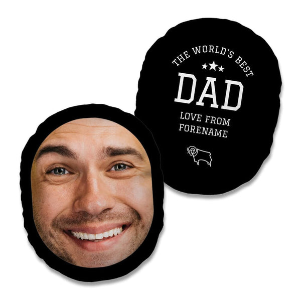 Personalised Derby County FC World's Best Dad Mush Cush