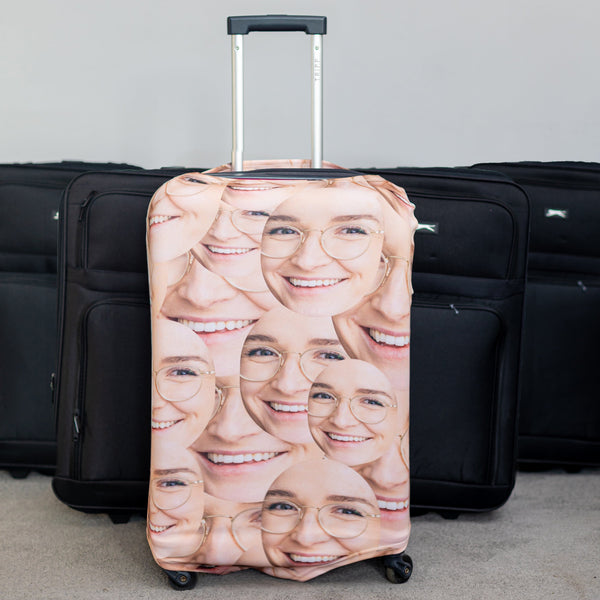 Your Face All Over -  Personalised Suitcase Cover