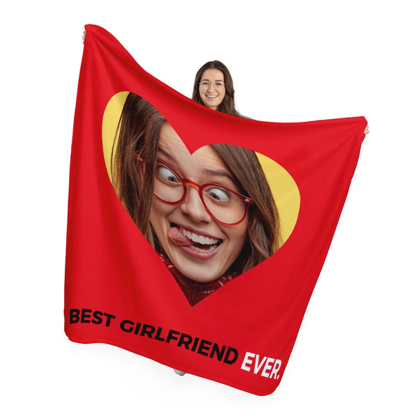 Best Girlfriend Ever - Valentines Gift - Personalised Photo Blanket