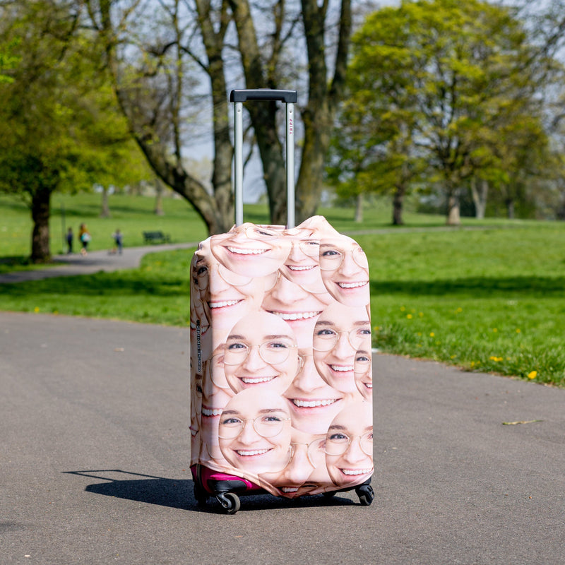 Your Face All Over -  Personalised Suitcase Cover