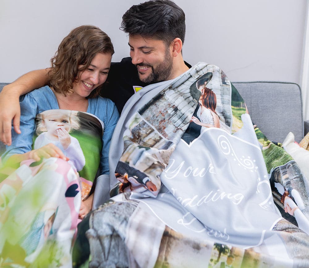 Photo Collage Snuggle Blanket