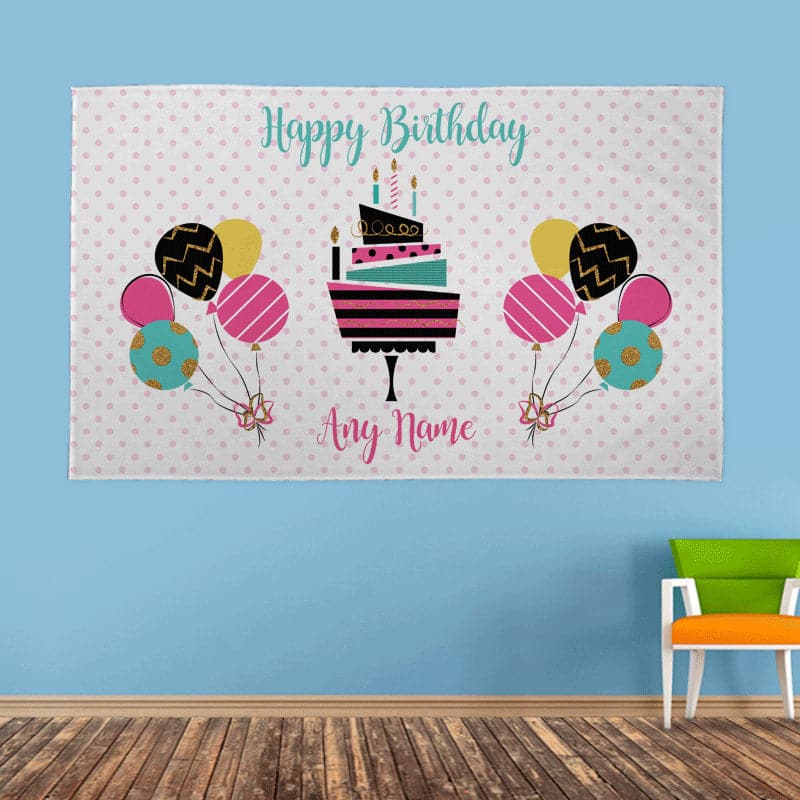 Personalised Party Name Banner - 5ft x 3ft