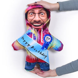 Birthday Sash - Tie dye Hoodie - Personalised Mini Me Doll