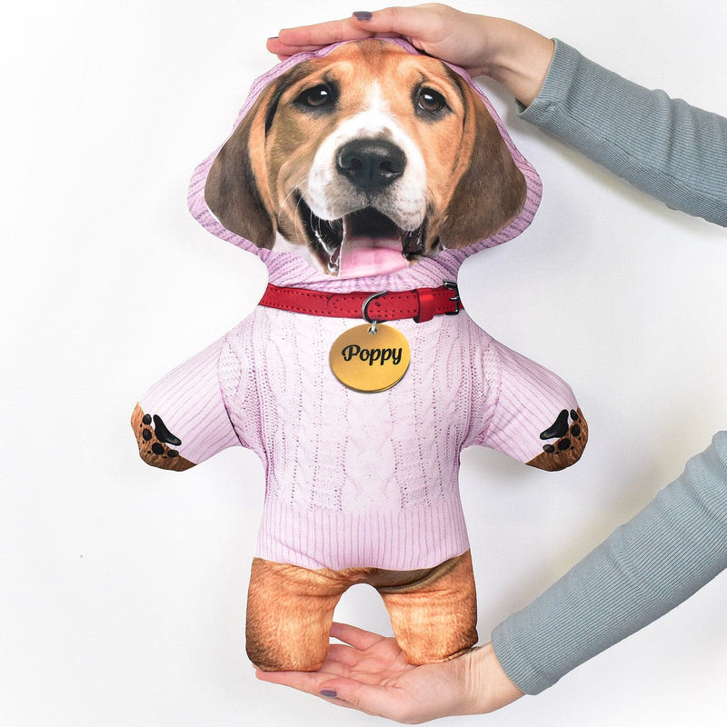 Pink Cable Knit Jumper - Personalised Pet Mini Me