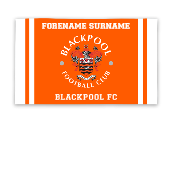 Blackpool FC Crest Personalised 5ft x 3ft Banner