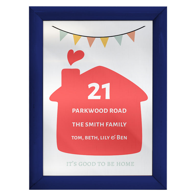  A4 Metal Sign Plaque - Frame Options Available