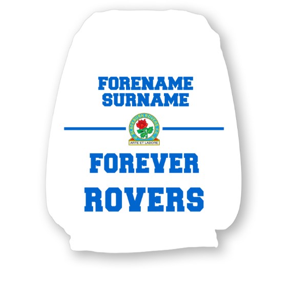 Blackburn Rovers FC Forever Personalised Headrest Covers