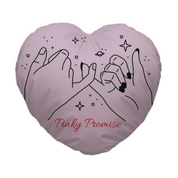 Heart Shaped Cushion - Pinky Promise