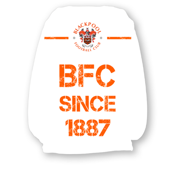 Blackpool FC Paint Splash Personalised Headrest Covers