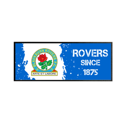 Blackburn Rovers FC Paint Splash Personalised Regular Bar Runner