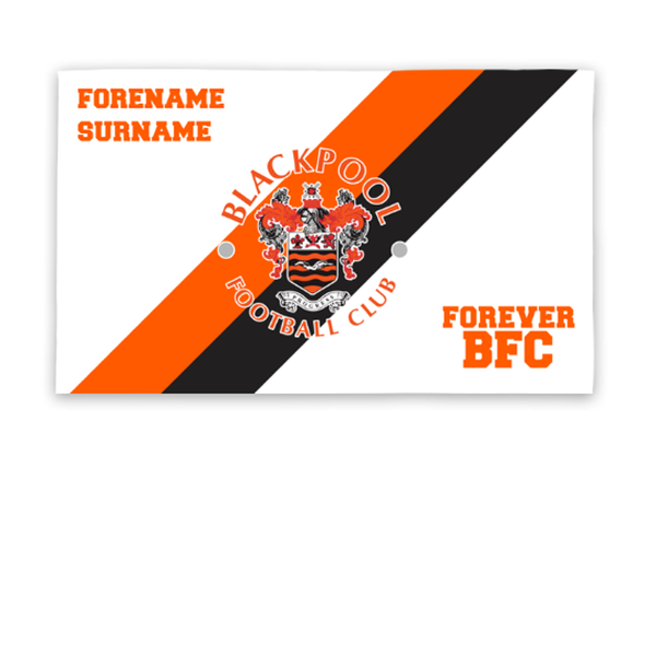 Blackpool FC Forever Personalised 5ft x 3ft Banner