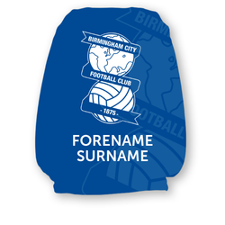Birmingham City FC Mono Crest Personalised Headrest Cover