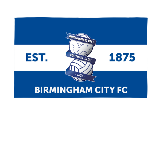 Birmingham City Supporters Personalised 5ft x 3ft Banner