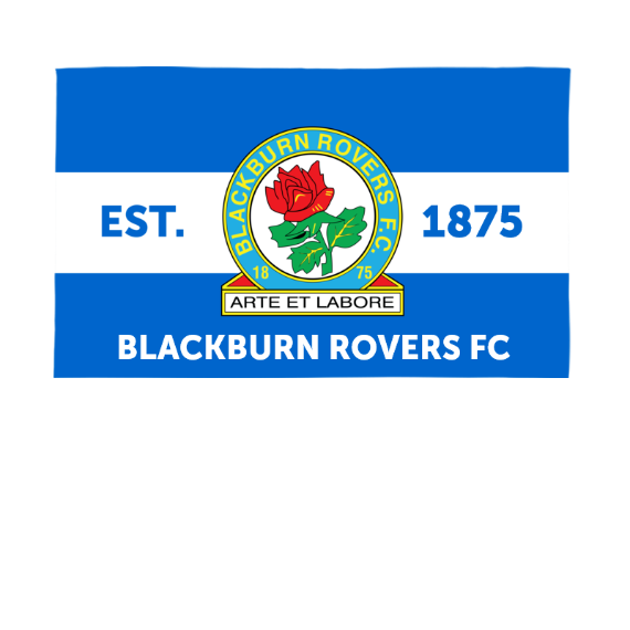 Blackburn Rovers Supporters Personalised 5ft x 3ft Banner